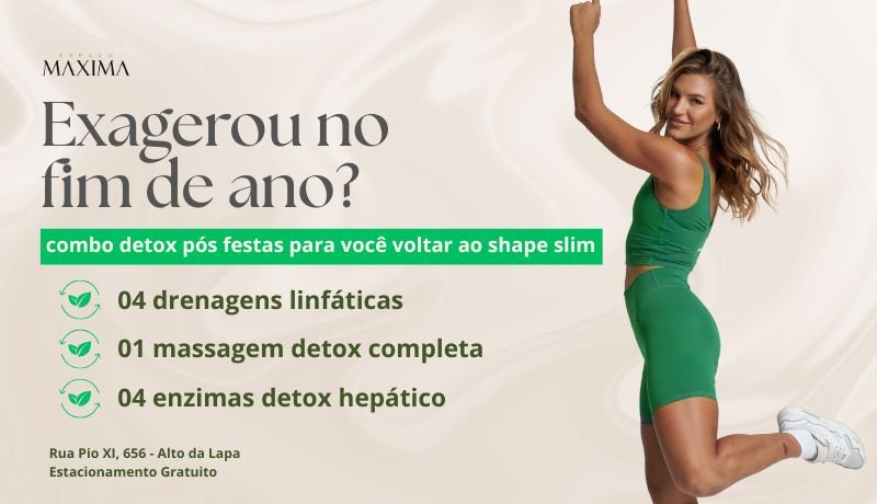 pacote de tratamento detox para desinchar
